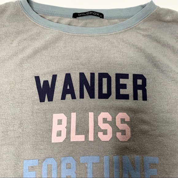 WILDFOX FORTUNE LOVE PULLOVER SWEATSHIRT - Picture 8 of 9